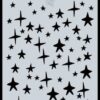 185070/0136 CraftEmotions Stencil Star Sky stjernehimmel stjerner