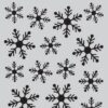 185070/1121 CraftEmotions Stencil Crystals snefnug iskrystaller