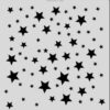 185070/1293 CraftEmotions Stencil Stars-2 stjerne stjernehimmel