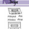 NHHC189 NHH Design Clearstamp Casette Tape kassettebånd båndsalat mixtape