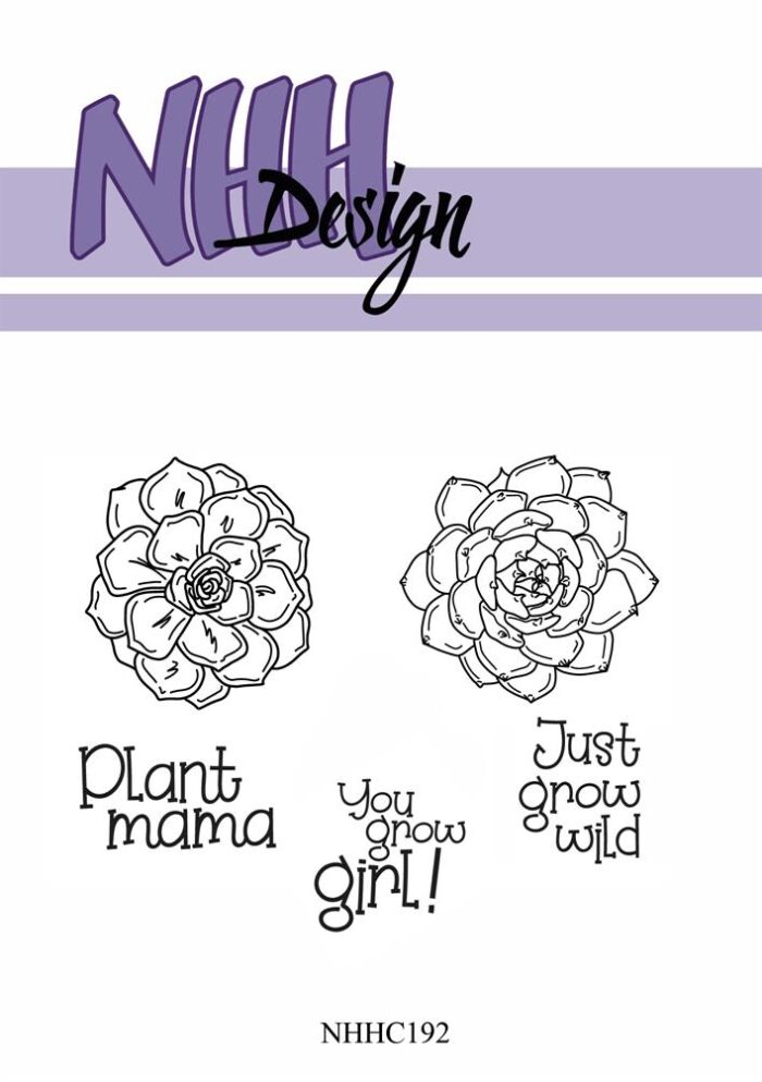 NHHC192 NHH Design Clearstamp Flowers-3 ex. blomster flowers Planter Plantmama Grow