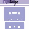 NHHD1041 NHH Design die Casette Tape kassettebånd båndsalat båndoptager bånd Retro
