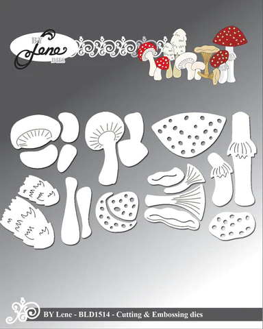 BLD1514 By Lene die Mushrooms svampe karl johan champignon fluesvamp rørhat