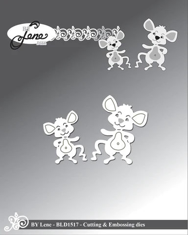 BLD1517 By Lene die Mini Mice mus små mouse julemus christmas