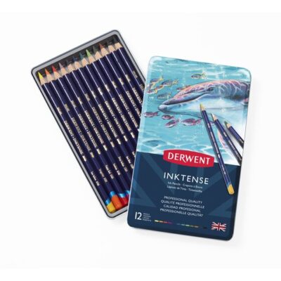 Derwent - INKTENSE pencil æske (12 stk) Farveblyanter