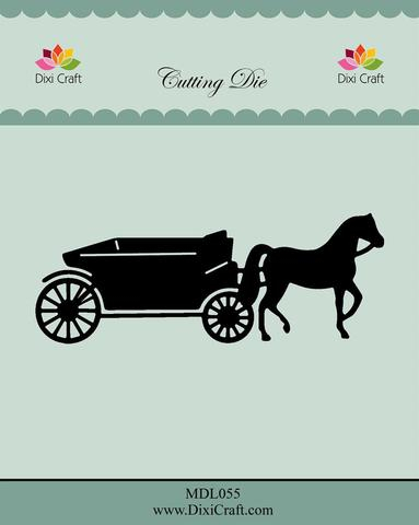 MDL055 Dixi Craft die Horse Wagon hestevogn student bryllup hest