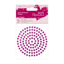 PMA351616 Papermania Rhinsten 5mm lyserød pink