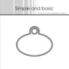 SBD014 Simple and Basic die Pierced Oval Tag