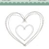 STAMP0100 Dixi Craft clearstamp Scribble Heart skrible hjerte
