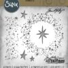 663117 Tim Holtz Sizzix die Snowy Stars krans stjerner sne