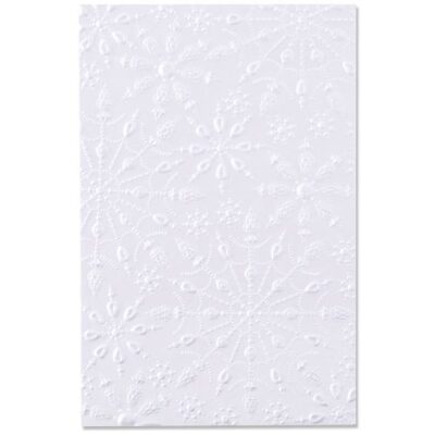 664489 Sizzix embossing folder Jeweled Snowflakes snefnug iskrystaller