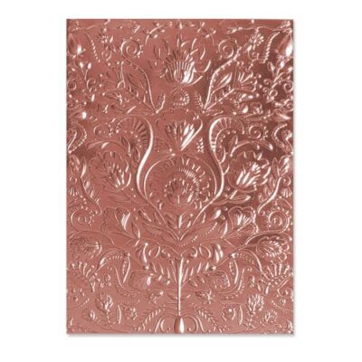 664527 Sizzix embossing folder Folk Doodle blomster