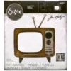 665371 664920 Sizzix Tim Holtz die BIGZ Retro TV shaker vindue antenne fjernsyn