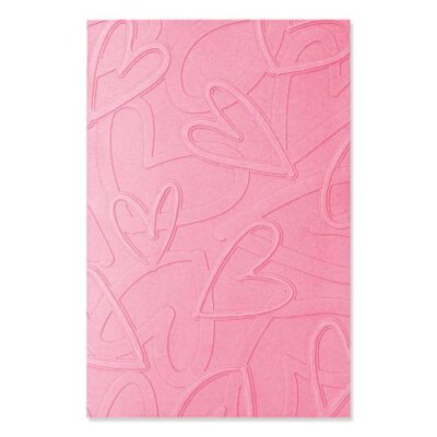 665738 Sizzix embossing folder Romantic hjerter