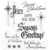CMS389 Stampers Anonymous Tim Holtz stamp Christmastime 2 tekster texts stempler stempel peace merry christmas