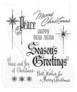 CMS389 Stampers Anonymous Tim Holtz stamp Christmastime 2 tekster texts stempler stempel peace merry christmas