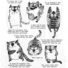 CMS392 Stampers Anonymous Tim Holtz stamp Tiny Snarky Cat kat stempel stempler flabet catmom kattemor