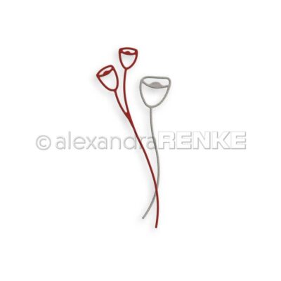 D-AR-FL0162 Alexandra Renke die Artist Flowers Set 10 blomster silhuetter