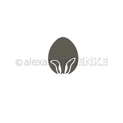 D-AR-Os0044 Alexandra Renke die Dia Frame Egg with Rabbit Ears æg med kaninører påskeæg