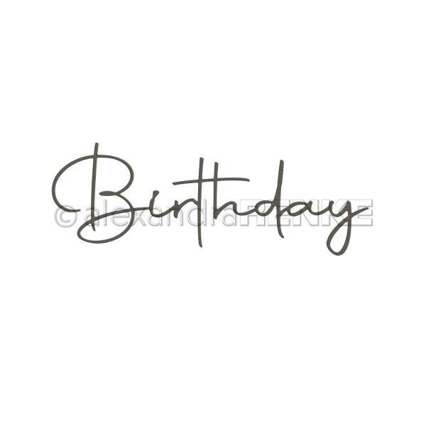 D-AR-Ty0161 Alexandra Renke die Birthday Handwriting fødselsdag