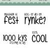 Dixi Craft Clearstamp 273087 Cool Kys Rynke Fest