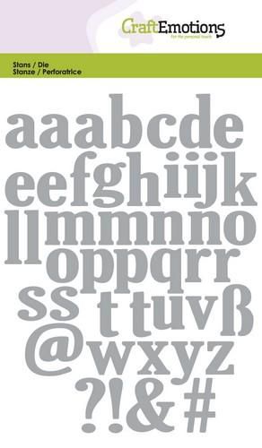 115633-0502 CraftEmotions die Lowercase Alphabet alfabet