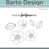 131540 Barto Design clearstamp Flowers blomster blade
