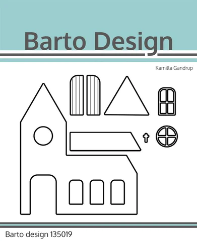 135019 Barto Design die Church kirke kors