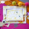 1980 Elizabeth Craft Designs dies Birthday Flip Card interaktivt kort staffeli kort