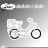 by-lene-clearstamp-moped-bls1230 Knallert Puch Maxi Ølkasse