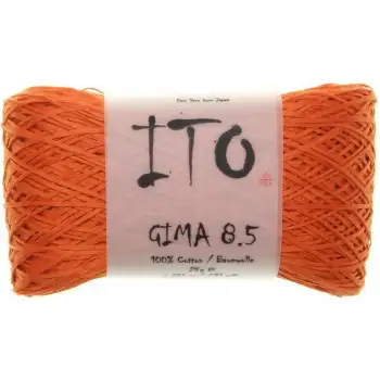 Ito Gima 8.5 yard Krøllet garn Carrot orange 009