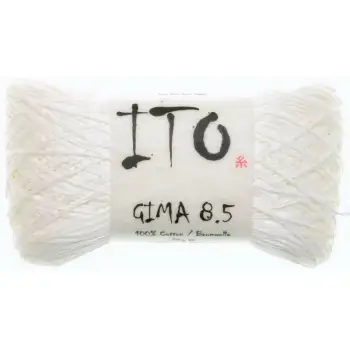 Ito Gima 8.5 yard Krøllet garn Hvid white 035
