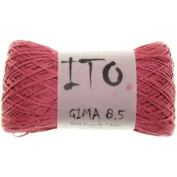 Ito Gima 8.5 yard Krøllet garn Plum blomme rød lyserød pink rosa 401