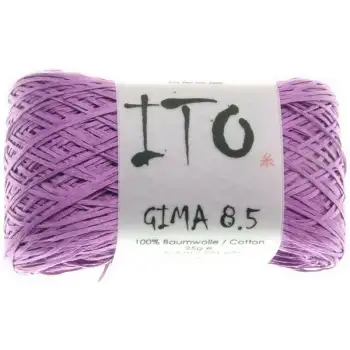 Ito Gima 8.5 yard Krøllet garn Purple Lilla Laveldel 602