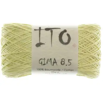 Ito Gima 8.5 yard Krøllet garn Lime grøn gul 626