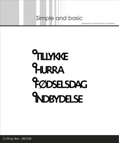 simple-and-basic-die-texts-w-hanger-danske-tekster-1-sbd258 Tekster Tillykke Fødselsdag Hurra Indbydelse