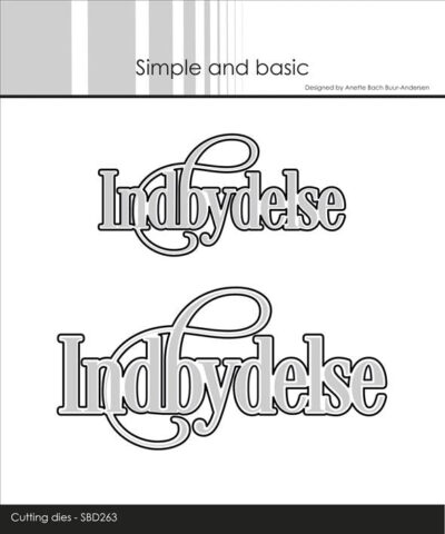 SBD263 Simple and Basic die Indbydelse invitation