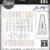 666281 Sizzix Tim Holtz die Alphanumeric alfabet