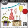 666285 Sizzix Tim Holtz die Celebrate Colorize guirlande festhat ballon kage gaver fødselsdag serpentiner stjerner lys