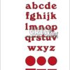 Crealies Alfabet sæt CLALF01 CLALF02 alphabet