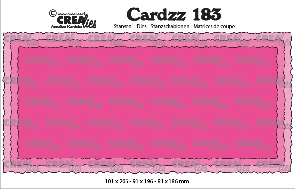 CLCZ183 Crealies die Slimline C Cardsize