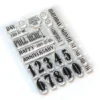 CS160 Elizabeth Craft Designs clearstamp Pieces of Life - Numbers & More stempel stempler tal pull here happy anniversary