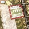 CS255 Elizabeth Craft Designs clearstamp Hello December juletræet stempler stempel christmas