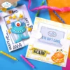 CS277 Elizabeth Craft Designs clearstamp Monster Hugs stempel stempler tekster halloween nom nom nom eye love you