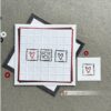 D-AR-Ba0200 Alexandra Renke die Card Big Square with postmark edges and layers firkanter kortbase