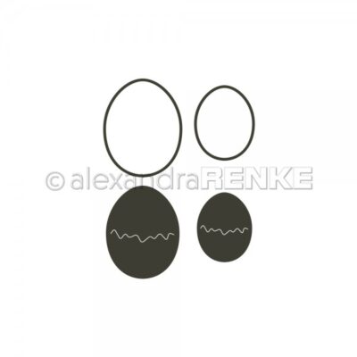 D-AR-Os0024 Alexandra Renke die 2 Eggs with Cracks æg med revne eggshell