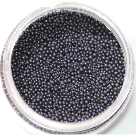 DMCG2253 Dress My Craft Flower Pearls Black 30 g. shaker perler blomster sort kaviar