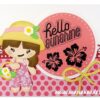 KJ1714 Marianne Design clearstamp Summer flipflip hawaii blomst søstjerne muslingeskal hello summer sommer stempler stempel