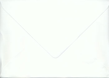 Kuvert konvolut hvid V lukning spids 16,2 x 22,9 C5 A5 kort