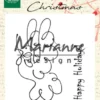 PP2809 Marianne Design clearstamp Peace Dove fredsdue happy holidays juletekster text peace